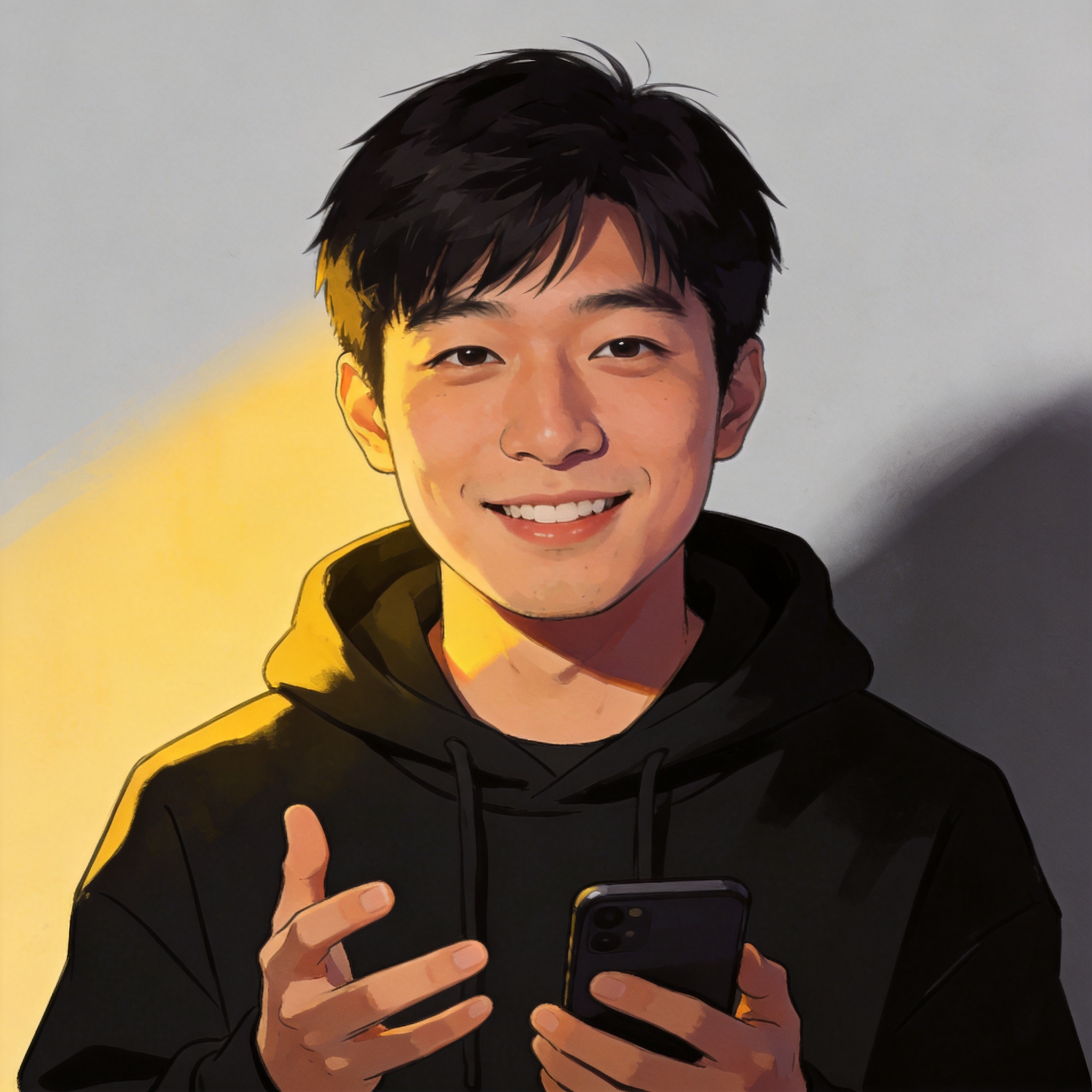 用户头像插画，在社区讨论赛事的用户